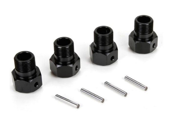 Losi LOS252050 Black Wheel Hex / Pin Set (4) MTXL Desert Buggy XL-E
