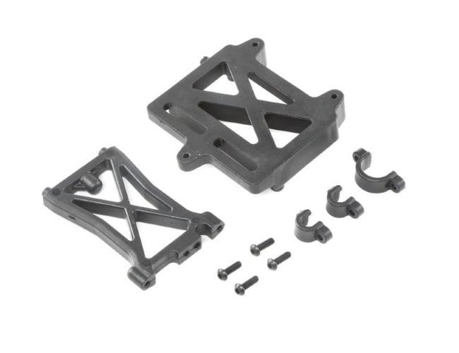 Losi LOS252060 ESC / Electronic Speed Control Mount Plate Standoff & Clamps