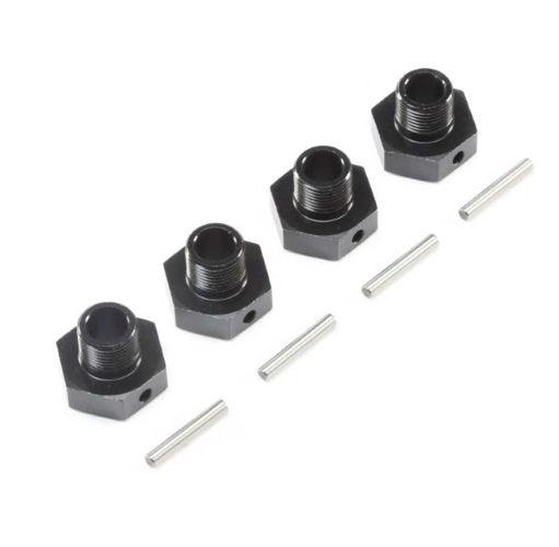 Losi Racing LOS252077 20mm Wheel Hexes and Pins Black (4) 1/6 Super Baja Rey