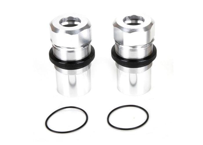 Losi LOS253019 F/R Aluminum Silver Shock Body Cap Set (2) MTXL