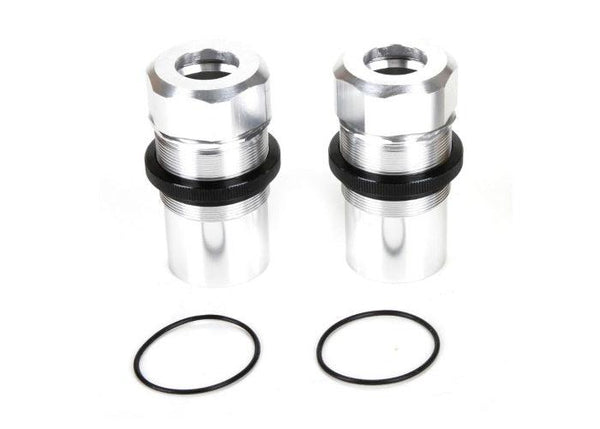 Losi LOS253019 F/R Aluminum Silver Shock Body Cap Set (2) MTXL