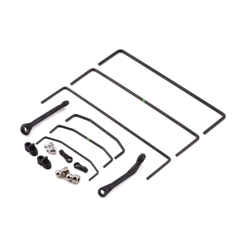Losi LOS254068 Front & Rear Sway Bar Set 3 : SBR 2.0