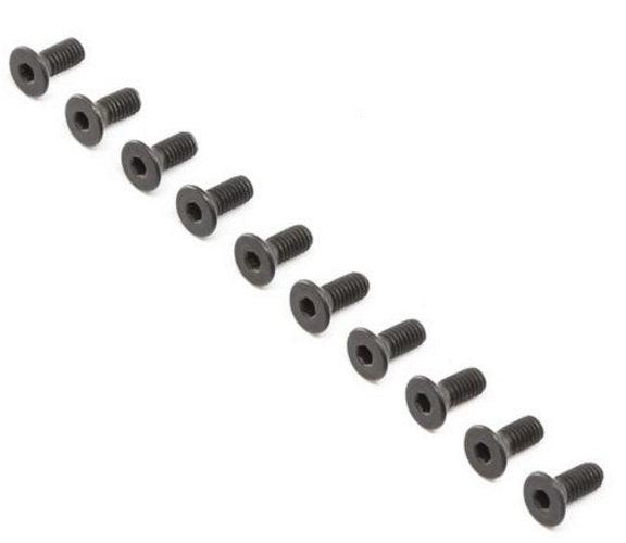Losi LOS255016 Flat Head Screws, Steel, Black Oxide, M4 x 10mm Super Baja Rey