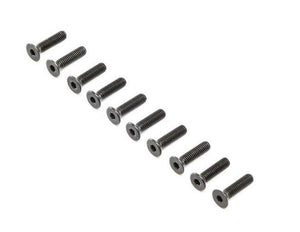 Losi Flat Head Screw Steel Black Oxide M4 x 16mm (10) Super Baja Rey 8XT / XTE