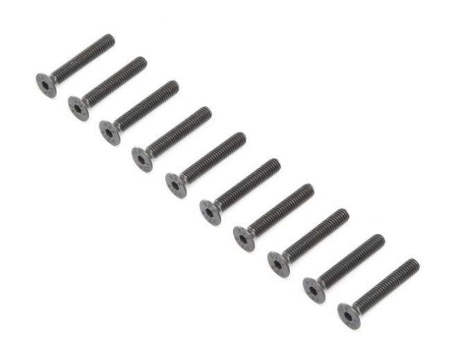 PowerHobby Losi LOS255018 Flat Head Screw Steel Black Oxide M4 x 25mm (10) Super Baja Rey — Super Baja Rey Parts