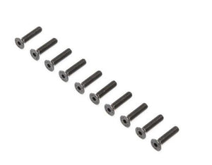Losi LOS255020 Flat Head Screw Steel Black Oxide M4 x 18mm (10) Super Baja Rey