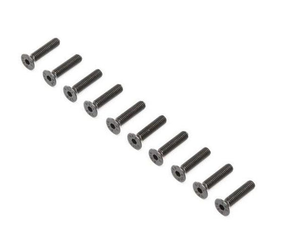 Losi LOS255020 Flat Head Screw Steel Black Oxide M4 x 18mm (10) Super Baja Rey