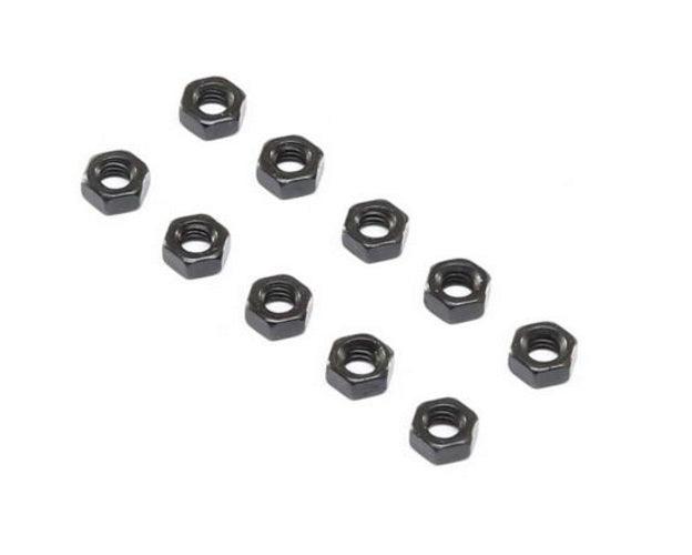 Losi Racing LOS255024 Flat Nut Steel M4 (10) 1/6 Super Baja Rey