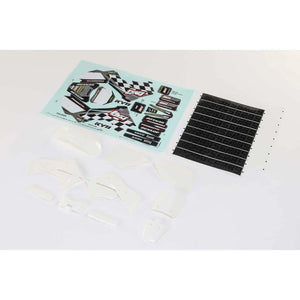 Losi LOS260005 White Plastics w/Wraps PM-MX