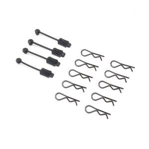 Losi LOS266000 Body Clip (10) & Leash (4): Promoto-MX