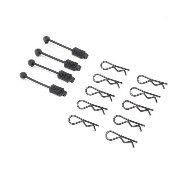 Losi LOS266000 Body Clip (10) & Leash (4): Promoto-MX