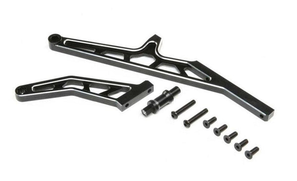 Losi Racing LOS351015 Chassis Brace Set Rear Aluminum Black DBXL-E 2.0