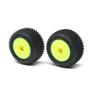 Losi LOS41009 Step Pin Mounted Rear Tires Yellow 2 Mini-T 2.0
