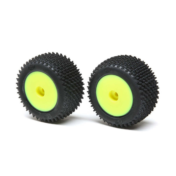 Losi LOS41009 Step Pin Mounted Rear Tires Yellow 2 Mini-T 2.0