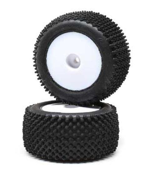 Losi LOS41013 Pin Tires Rear Mounted White (2) Mini-T 2.0