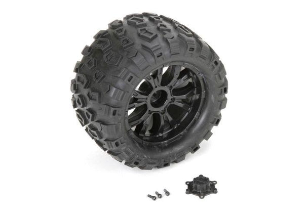 Losi LOS43010 Mounted Wheel / Tire Set (2) TEN MT