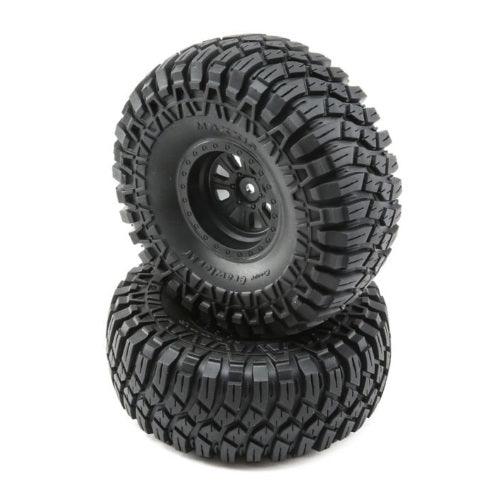 Losi LOS43012 Maxxis Creepy Crawler LT Mounted Tire / Wheel Set (2) Rock Rey
