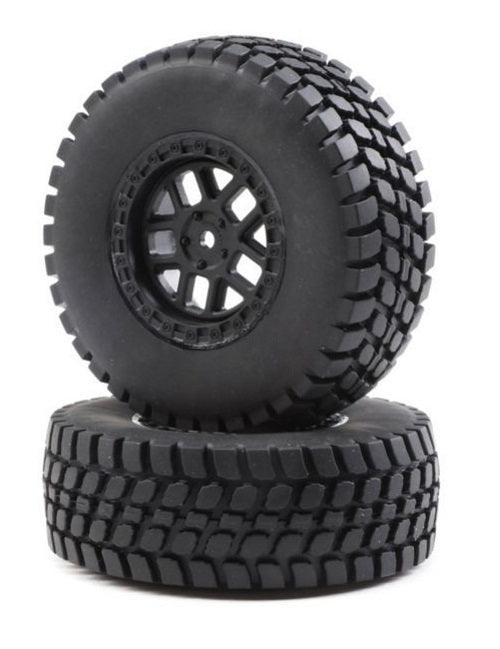 Losi Racing LOS43025 Alpine Wheel and Tire Mounted (2) Baja Rey