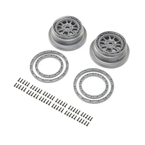 Losi LOS43029 Beadlock Wheel and Ring Set 2 SBR 2.0