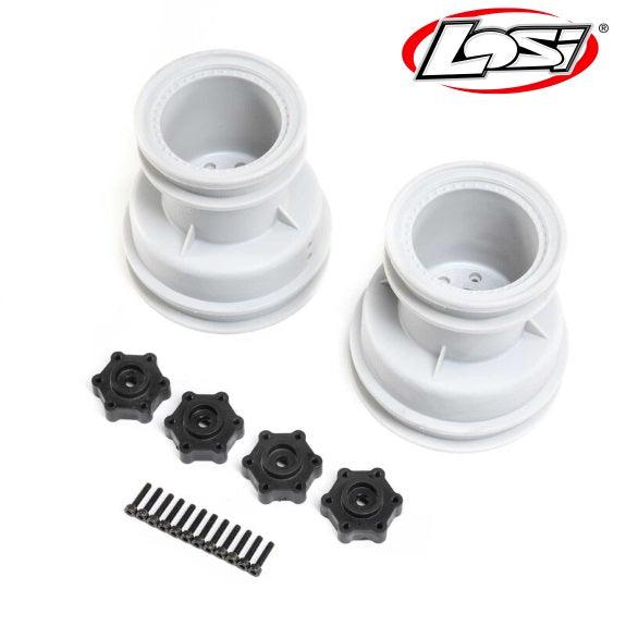 Losi LOS43033 MT Wheel Silver (2) LMT