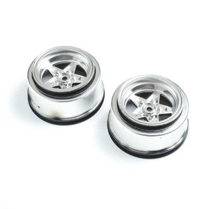 Losi LOS43048 Rear Wheel Satin Chrome (2) 22S Drag