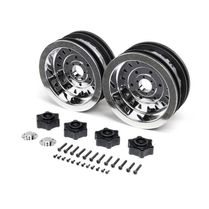 Losi LOS44005 D&D Mega Truck Wheel Chrome 2 LMT Mega