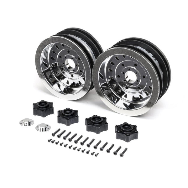 Losi LOS44005 D&D Mega Truck Wheel Chrome 2 LMT Mega