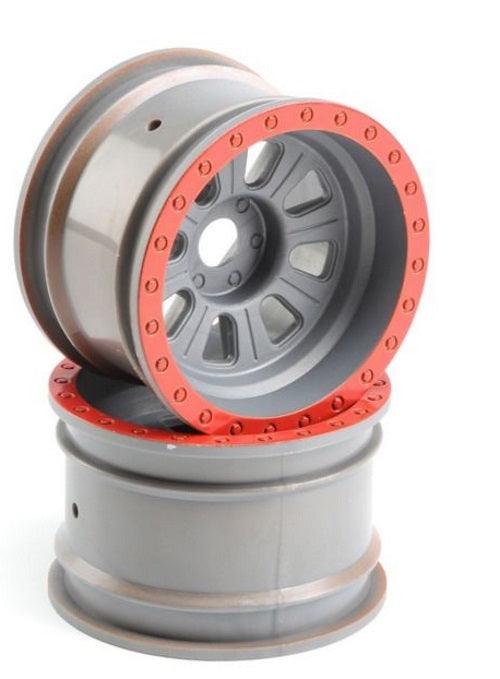 Losi Racing LOS45027 Wheel Silver (2) Super Rock Rey