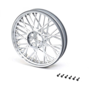 Losi LOS46002 Front Wheel Set, Satin Chrome: Promoto-MX