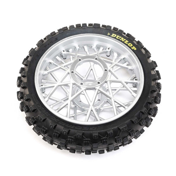 Losi LOS46007 Dunlop MX53 Rear Tire Mounted, Chrome: Promoto-MX
