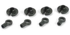 Losi LOSA5079 Shock Ends & Cups (4) Night Crawler 2.0 XXX-SCB XXX-SCT