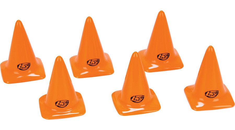Losi LOSB1107 Course/Track Durable Cones Orange 2.75" (6) for Mini/Micor RC