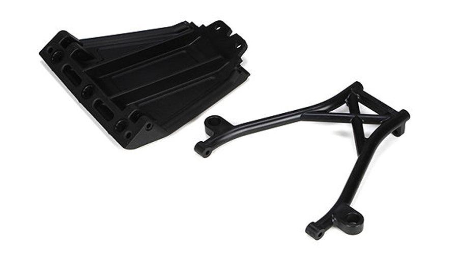 Losi LOSB2574 Front Skid Plate, Bumper Brace & Spacers: 5IVE-T