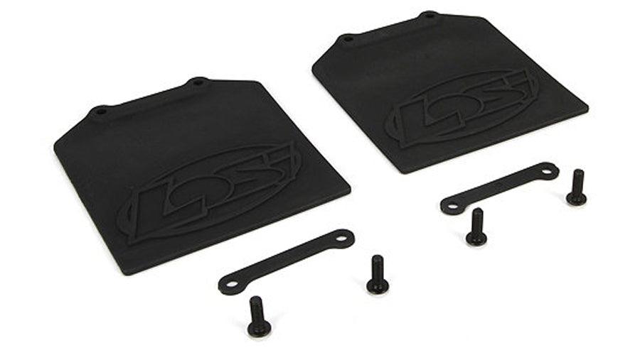 Losi LOSB2581 Mud Flap & Retainer Set (2): 5IVE-T