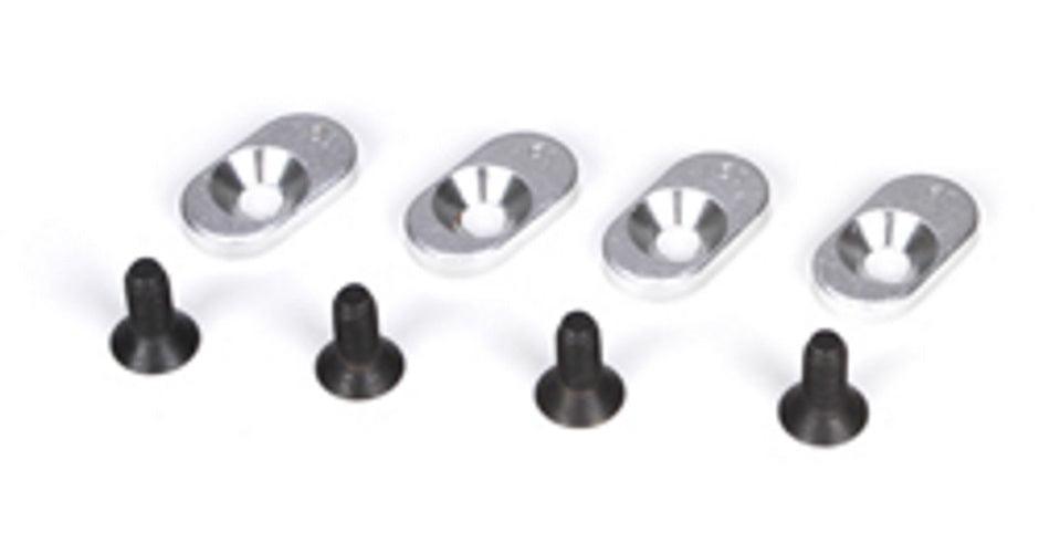 Losi LOSB5805 Engine Mount Inserts & Screws 18/58 (4) 5ive-T Mini Wrc