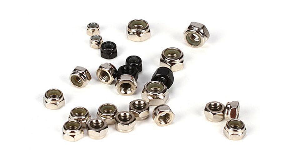 Losi LOSB6590 Lock Nut Asst. 3,4,5,6MM (24): 5IVE-T