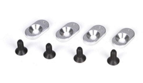 Losi LOSB5804 Engine Mount Inserts & Screws 19.5/58 (4) 5ive-T Mini Wrc