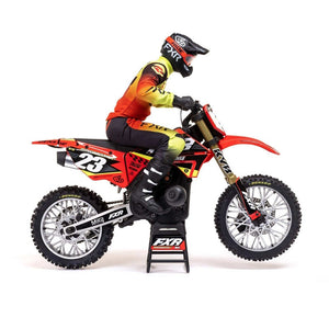 LOSI LOS06000T1 1/4 Promoto-MX Motorcycle RTR, FXR, Red
