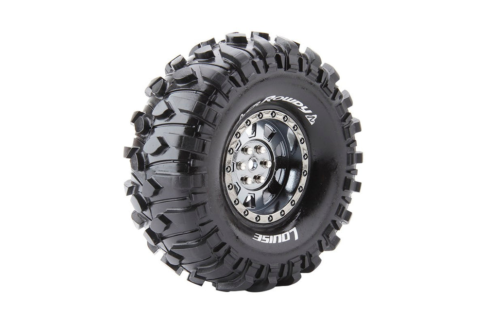 Louise R/C CR-Rowdy 1/10 1.9" Crawler Tires, 12mm Hex, Super Soft,
