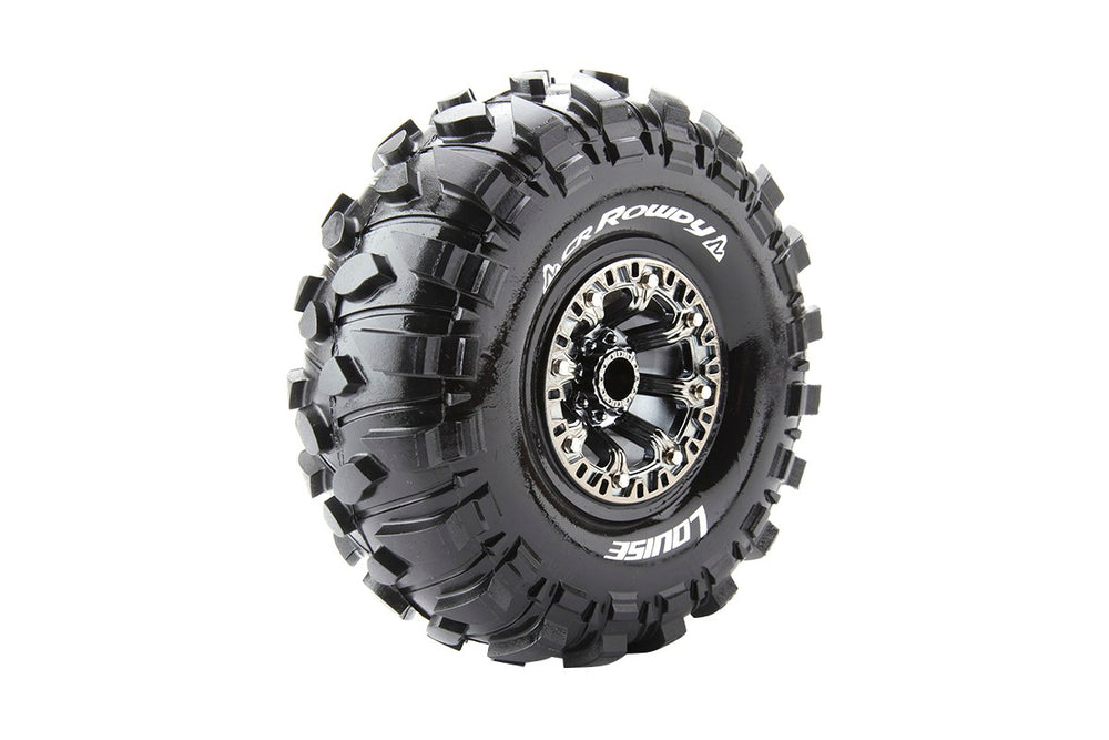 Louise R/C CR-Rowdy 1/10 2.2" Crawler Tires, 12mm Hex, Super Soft,