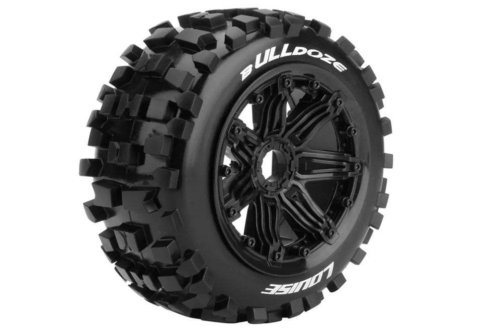 Louise R/C B-Ulldoze 1/5 Off-Road Buggy Tires, 24mm Hex, Mounted on Bl