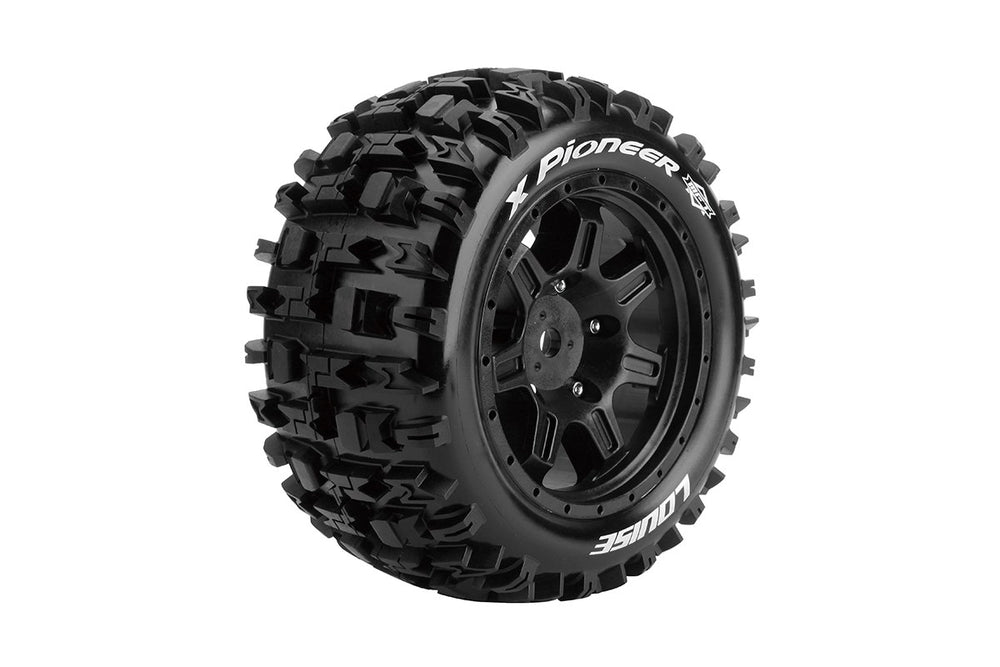 Louise R/C MFT X-Pioneer X-MAXX Sport Monster Truck Tires, 24mm Hex,