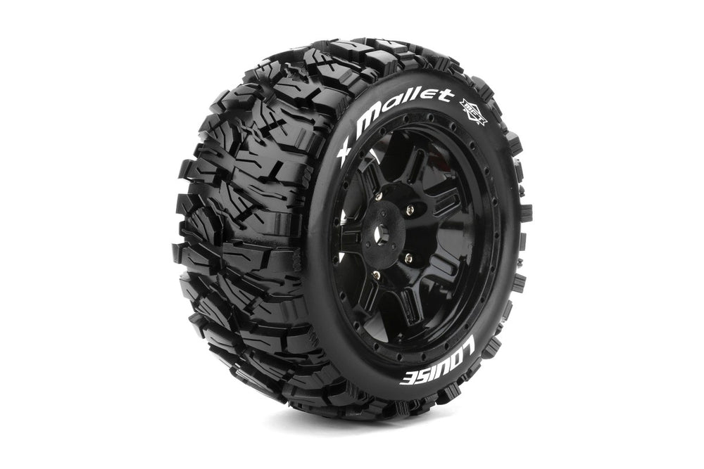 Louise R/C MFT X-Mallet X-MAXX Sport Monster Truck Tires, 24mm Hex,