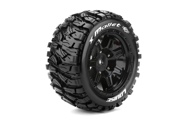 Louise R/C MFT X-Mallet X-MAXX Sport Monster Truck Tires, 24mm Hex,