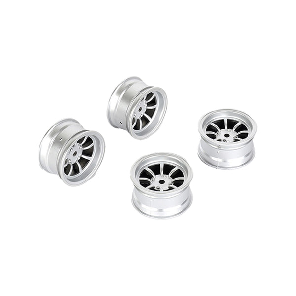 8 Spoke Wheel +4mm (Silver), for LMX