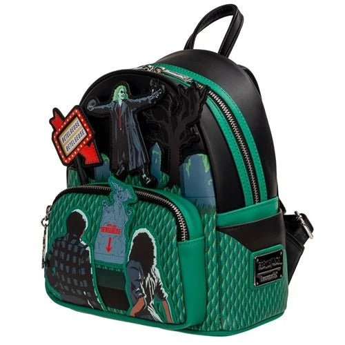 ToyShnip Loungefly Beetlejuice Graveyard Glow-in-the-Dark Mini-Backpack - Entertainment Earth Exclusive — Backpacks