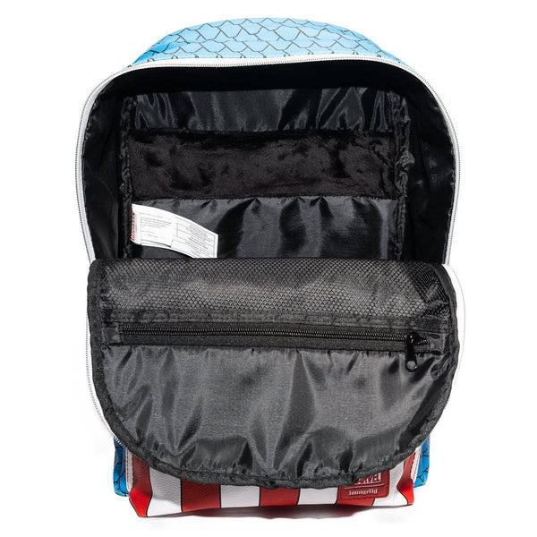 ToyShnip Loungefly Captain America Cosplay Backpack with Pin Set - Entertainment Earth Exclusive — Backpacks