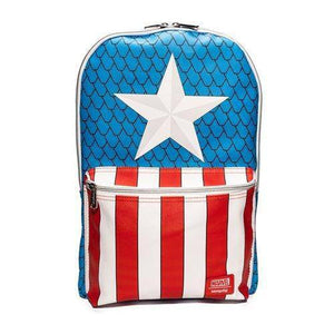 ToyShnip Loungefly Captain America Cosplay Backpack with Pin Set - Entertainment Earth Exclusive — Backpacks