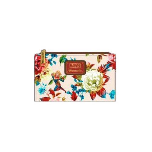 ToyShnip Loungefly Captain Marvel Floral Bifold Wallet — Toys & Games