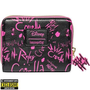 ToyShnip Loungefly Cruella Graffiti Zip-Around Wallet - Entertainment Earth Exclusive — Backpacks